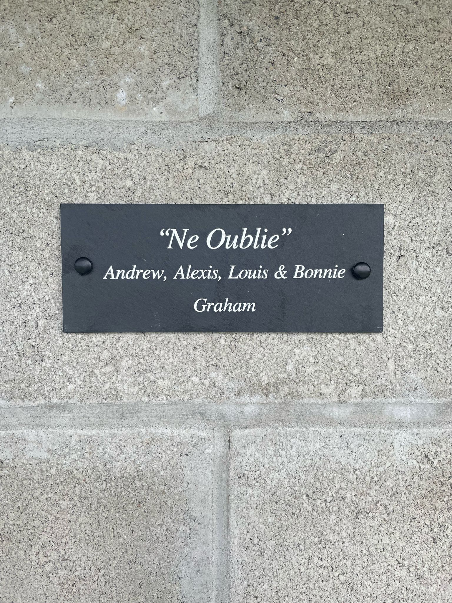 Memorial Plaque on the Solomon Browne Stand
